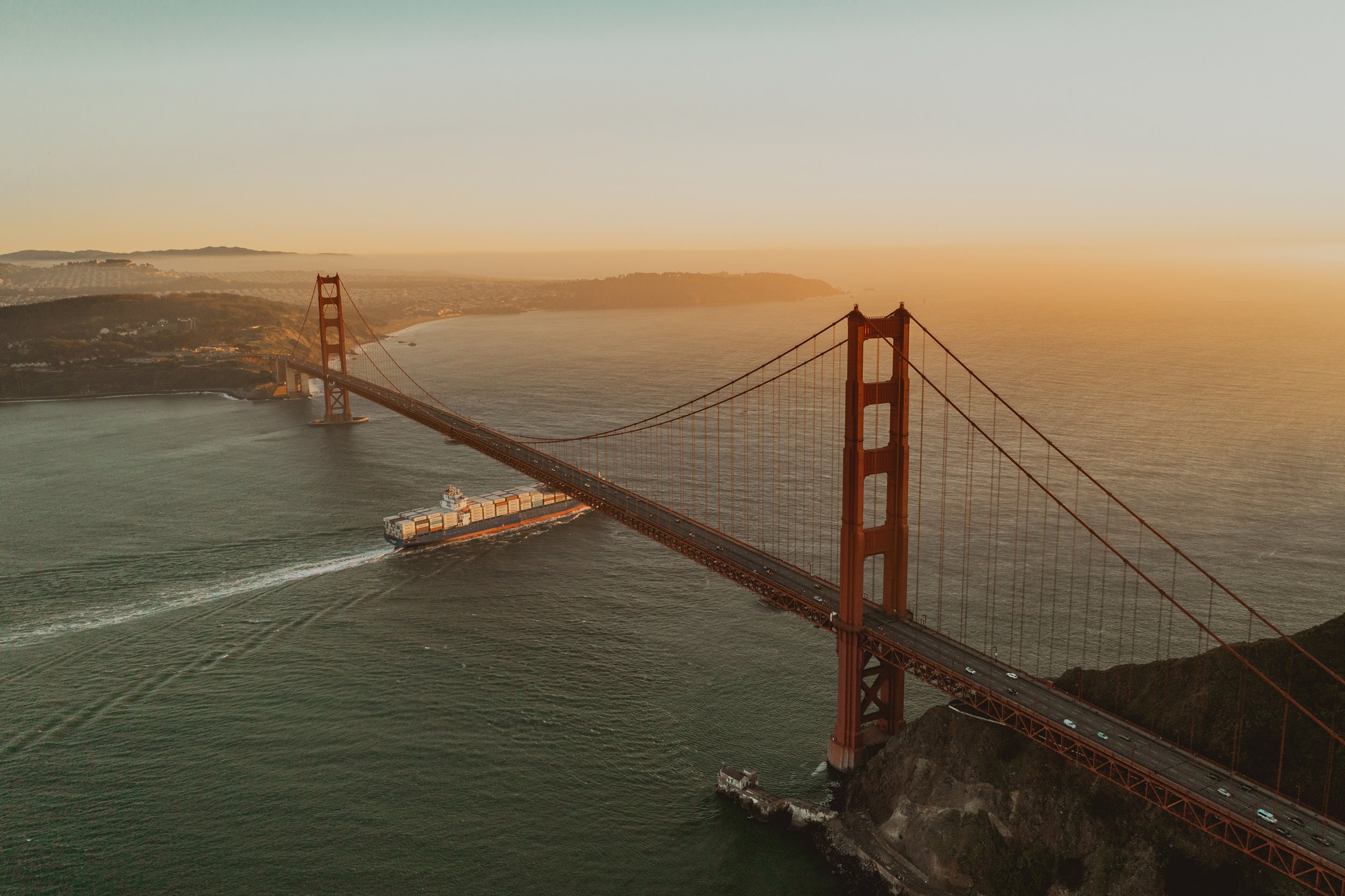 Bridge at sunrise